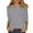 07# Gray, variant on Qwertyu Women's Casual 3/4 Sleeve Length T-Shirts Tunic Tops Round Neck Loose Fit Basic Tee Solid Color Blouse for Work Daily Dark Green 2XL