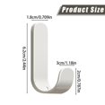 thumbnail image 3 of Waterproof Adhesive No Drill Hooks, Rustproof Heavy Duty Stainless Steel Wall Hooks, Bathroom Towel Hooks Stick on Kitchen Door, for Hanging Coat, Hat, Towel, Robe, Clothes, 3 of 6