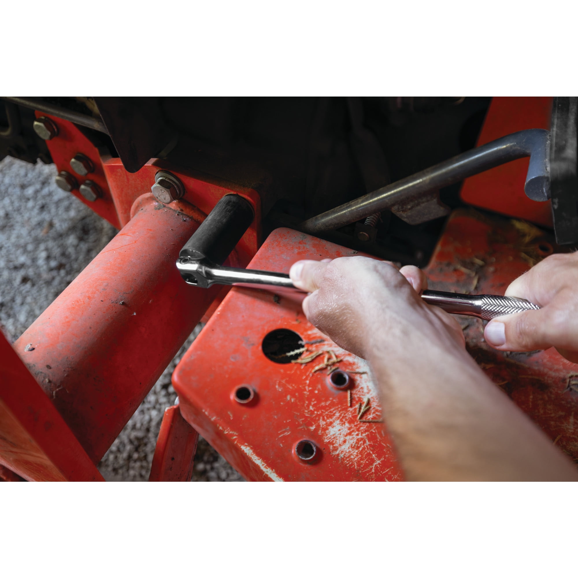 Performance Tool W32127 1/2-in Drive Pry Bar/Flex Handle Home Improvement Hand Tool, Silver, 18-Inches