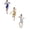 Blue 1PCS & White 1PCS & Gold 1PCS, variant on 2 Pack Girls Party Dancewear Ballroom Dance Dress Girl's Sequined Fringe Latin Practice Dresses + Sleeves Girls Fourth of July Dress Size 12-14 160