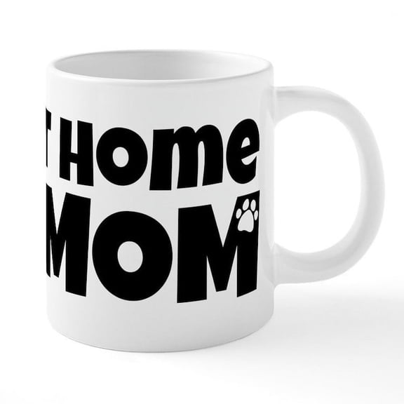 CafePress - Stay At Home Dog Mom - 20 Oz White Ceramic Mega Mug