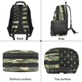 thumbnail image 6 of Aplkyhs School Backpack for Boys Girls Camouflage American Flag Ages 6-18 Ergonomic Padded Adjustable Straps Large Capacity Water Resistant Bookbag for Daily Use, 6 of 7