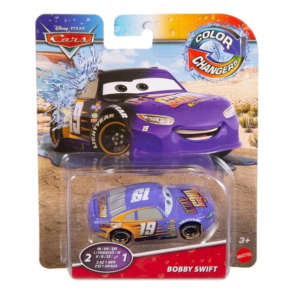Vehículo de Juguete MATTEL Cars Bobby Swift Color Change