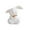 White#02, variant on weibbin Resin Easter Bunny Figurine for Spring Home Tabletop Decor, 6.22x5.43x4.84 Inches, White