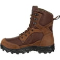 thumbnail image 3 of Rocky Men's 8" Ridgetop Waterproof 600g Insulated Outdoor Boot Brown - RKS0384, 3 of 7