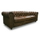 thumbnail image 2 of Sofá 100% de Piel Genuina ConfortoPiel Chesterfield Caramelo, 2 of 4