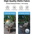 thumbnail image 3 of WINSOON 24x24 Inch Outdoor Deep Seat Cushion Set,Waterproof and Resistant Set Of 4-Dark Gray, 3 of 6