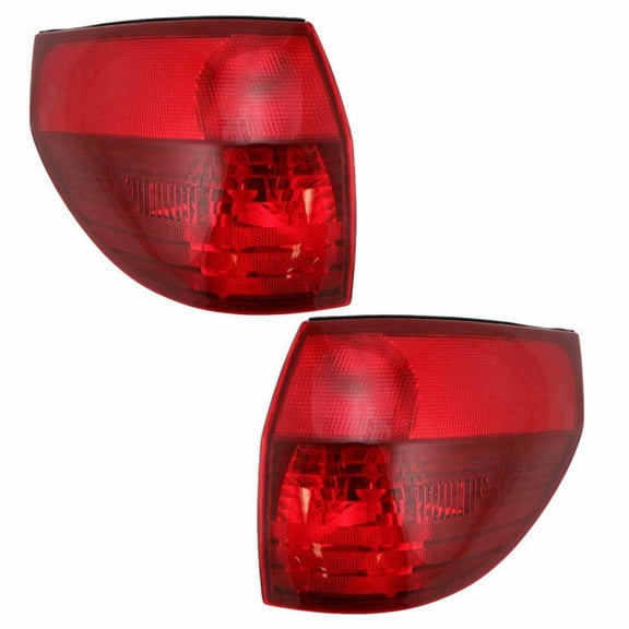 CarLights360: For 2004 2005 Toyota Sienna Tail Light Assembly Driver and Passenger Side w/Bulbs - Replaces TO2800152 TO2801152 | 81560-AE010, 81550-AE010
