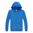 thumbnail image 1 of WEAIXIMIUNG Maternity Shirts Summer Cute Solid Color Pure Lined Hoodie with Zipper Pullover Sweatshirt, 1 of 3