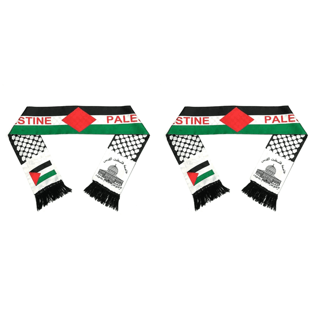Bufanda Palestina Doble Cara Que No Destiñe para El Día Nacional (Palacios Imperiales)