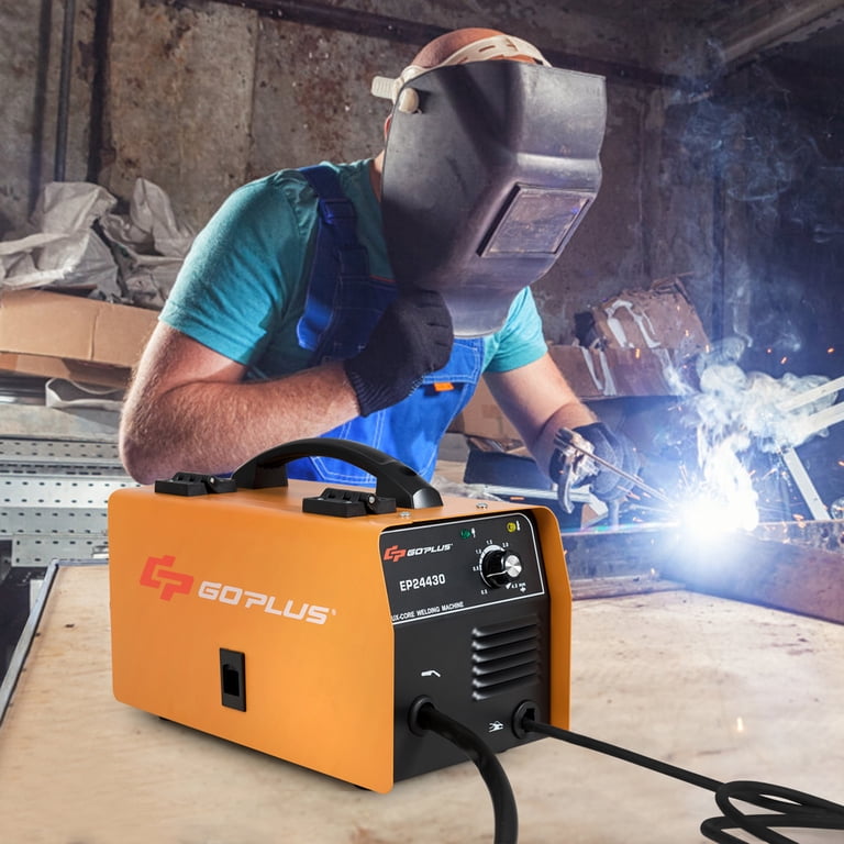 Ironmax 120V Gasless Flux Core MIG Welder – Portable IGBT Welding Machine With Welding Gun & Earth Clamp