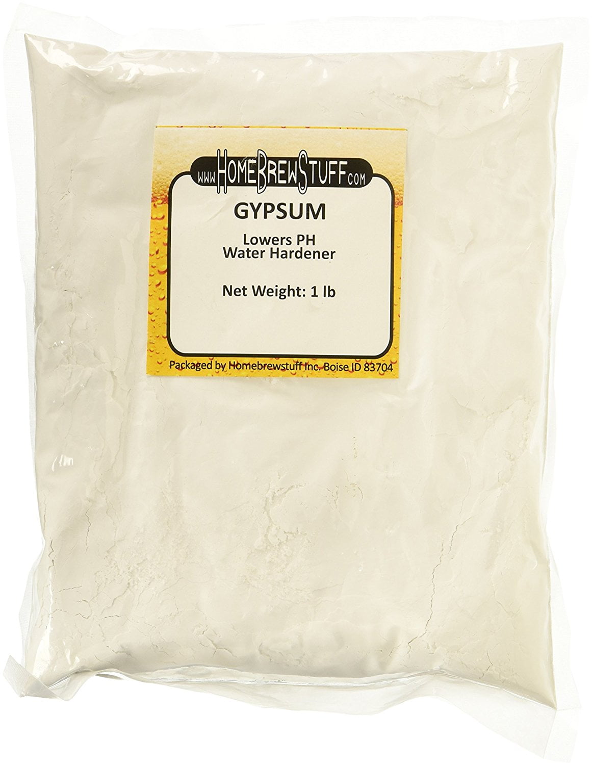 1lb GYPSUM Calcium Sulfate Water Softener Increase Acid Homebrew Beer Mead Cider