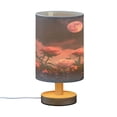 thumbnail image 2 of BZSMCE Lamp Modern Pink Roses and Full Moon Creative Patter Night Light, 2 of 7