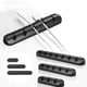 thumbnail image 1 of 3 soportes para cables 3, 5, 7, enrollador flexible, gestión ordenada, clip para gestión de cables Negro, 1 of 8