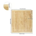 thumbnail image 2 of Wood Color, 31.5x35.4inch Single Swinging Saloon Door, Square Cafe Half Interior Door with 3 Hinges,1.37in Thick Solid Wood Partition Door for Hallway Kitchen Bar Pub Shop, 2 of 20