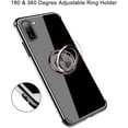 thumbnail image 5 of Case for Samsung Galaxy Note 10 Case 6.3" Clear Back Soft TPU Silicone Gel Bumper Thin Transparent Scratch Resistant Finger Ring Grip Kickstand Protective Phone Case - Black, 5 of 13