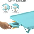 thumbnail image 6 of Portable Foldable 6 Height & 3 Tilt Angles Adjustable TV Tray Table TV Dinner Tray Sofa Desk for Home Office,Azure, 6 of 6