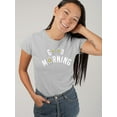 thumbnail image 2 of Good Morning W Daisies T-Shirt Women -Image by Shutterstock, Female 5X-Large, 2 of 4