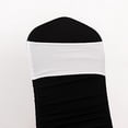 thumbnail image 2 of BalsaCircle 5 Spandex White 5x14" Stretchable Chair Sashes with Gold Rhinestone Buckles Party Decorations, 2 of 8