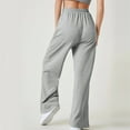 thumbnail image 5 of jtjvou Women’s Wide Leg Sweatpants Baggy Drawstring High Waisted Joggers Lounge Sweat Pants with Pockets 2025 Fall Gray S, 5 of 8