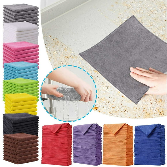 Chiffon de Vaisselle Absorbant Épaissi / Serviette de Nettoyage de Cuisine Polyvalente pour Comptoirs et Ustensiles / Séchage Rapide et Réutilisable / 30cm x 30cm / Lot de 1