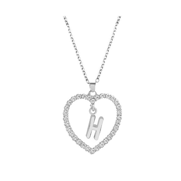 HOARBOEG Necklace for Women Girlfriend As Gifts Pendant Necklace For Women Alphabet Jewelry Lover Heart Necklace Gifts