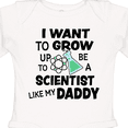 thumbnail image 4 of Inktastic I Want To Grow up To Be a Scientist Like My Daddy Boys or Girls Long Sleeve Baby Bodysuit, 4 of 5