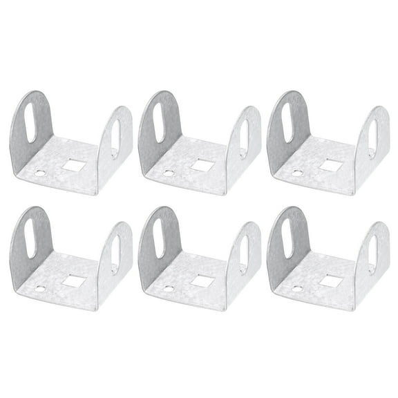 6pcs U Bracket for 1.77" Panels, 39x45x34mm Metal U Shaped Fasteners Brackets