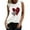 White, variant on Womens Valentine Day Heart Love Print Tee Sleeveless Crewneck T-Shirt Vest Tee Blouse Casual Tank Tops