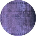 thumbnail image 1 of Ahgly Company Machine Washable Indoor Round Oriental Blue Traditional Area Rugs, 5' Round, 1 of 4