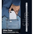 thumbnail image 3 of KOMI for iPhone 16E Case Clear : for SE 4 2025 Anti Yellowing Rugged Case | Military Grade Protection Slim Phone Cases | Shockproof Scratch-Resistant Transparent Cell Phone Cover Pink, 3 of 5