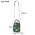 thumbnail image 3 of Shoulder Handbag Women's Crossbody Handbags 5.91x3.15x8.27 Inch Bank Card Bag Cash Bag Key Bag Green Turtle, 3 of 7