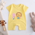 thumbnail image 2 of Dagaeig Newborn Baby Boy Clothes 0 3 6 9 12 18 24 Months Baby Girl Summer Romper Cute Pattern Essential Outfit Short Sleeve Spring Clothing Size 6-9 Months, 2 of 4