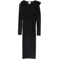 thumbnail image 1 of Fuzzi Vestido de tul con volantes para mujer, negro, mediano, 1 of 1
