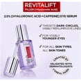 thumbnail image 3 of Loreal Paris Serum Revitalift Filler Hyaluronic Acid Eye Serum 20 ml 3 Pack, 3 of 4