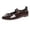 Brown, variant on Women Casual Shoes Low Cut Bow Elastic Strap Slip On Flat Ballerina Shoes Comfortable Footwear For Autumn ,Us Size:9