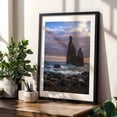 thumbnail image 4 of Sunrise at Ribeira da Janela Beach in Madeira 1 - Madeira Portugal Photography Seascape Nature Coast Ocean Waves Landscape Scenic Black Framed Wall Art Print 20 x 30 inches, 4 of 8