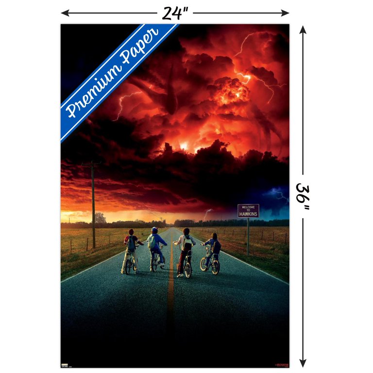 24X36 Netflix Stranger Things: Season 2 - Key Art Wall Poster, 24