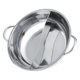 thumbnail image 2 of Hot Pot Utensilios de cocina27/29/31?cm de grosor acero inoxidable hot pot dos sabor separación doble cara de cocina de inducción utilizablePlateado30cm1 Khall JYA03229-01, 2 of 6