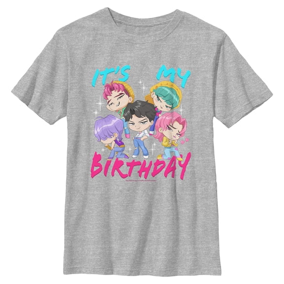 Boys Kpop Demon Hunters Saja Group It's My Birthday T Shirt