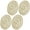 Gold, variant on lanema 4PCS Premium PVC Coasters Decorative Gold Foils Pattern Nonslip Heat Resistant
