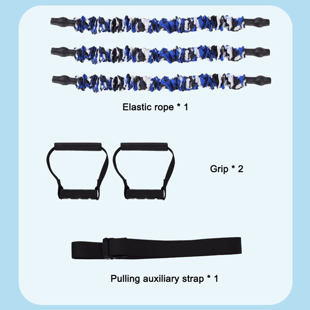 Ejercicio bandas elásticas látex portátil ligero para gimnasio Fitness (azul 210LB) Likrtyny Para Estrenar