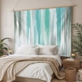 thumbnail image 3 of Turquoise Gray Large Tapestry for Bedroom Wall Hanging Tapestry, Farmhouse Abstract Gradient Aesthetic Ceiling Backdrop Tapestries Poster Blanket Wall Decor for Teens Room Living Room Dorm 100" x 59", 3 of 8