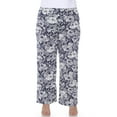 thumbnail image 2 of White Mark Women's Plus Size Floral Paisley Palazzo Pants, 2 of 6