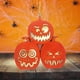 thumbnail image 2 of Halloween Electronic Candle Wooden Pumpkin Shape Pendant Door Hanging Signs, 2 of 5