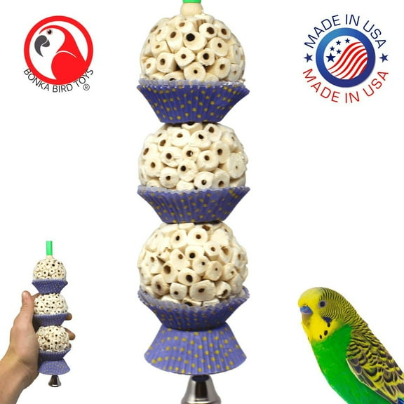 Bonka Bird Toys 2366 Three Mini Cakes Medium Bird Toy