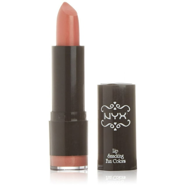 NYX PROFESSIONAL MAKEUP Extra Rouge à Lèvres Rond Crémeux - Rose Indien (Rose Pêche avec Paillettes Dorées)