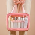 thumbnail image 6 of PVC Cosmetic Toiletry Bag with Large Capacity, Compartments, and Portable Design for Travel, 6 of 9