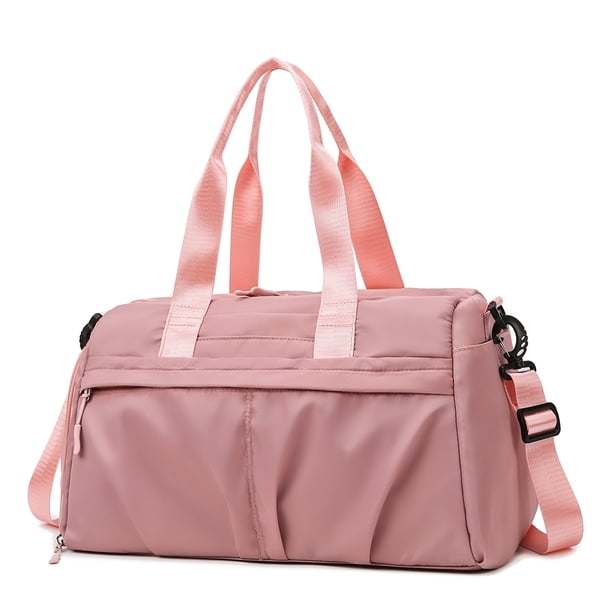 Bolsa de deporte plegable con compartimento para zapatos de bolsillo húmedo y seco (rosa) Likrtyny Para Estrenar