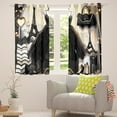thumbnail image 4 of Fashion Dress 30%-50% Blackout Curtains Fashion Girly Black Dress Curtains Eiffel Tower Paris Style Bedroom Curtains Romantic Makeup Themed Window Curtains Women Perfume Print Curtains,104"Wx63"L, 4 of 5